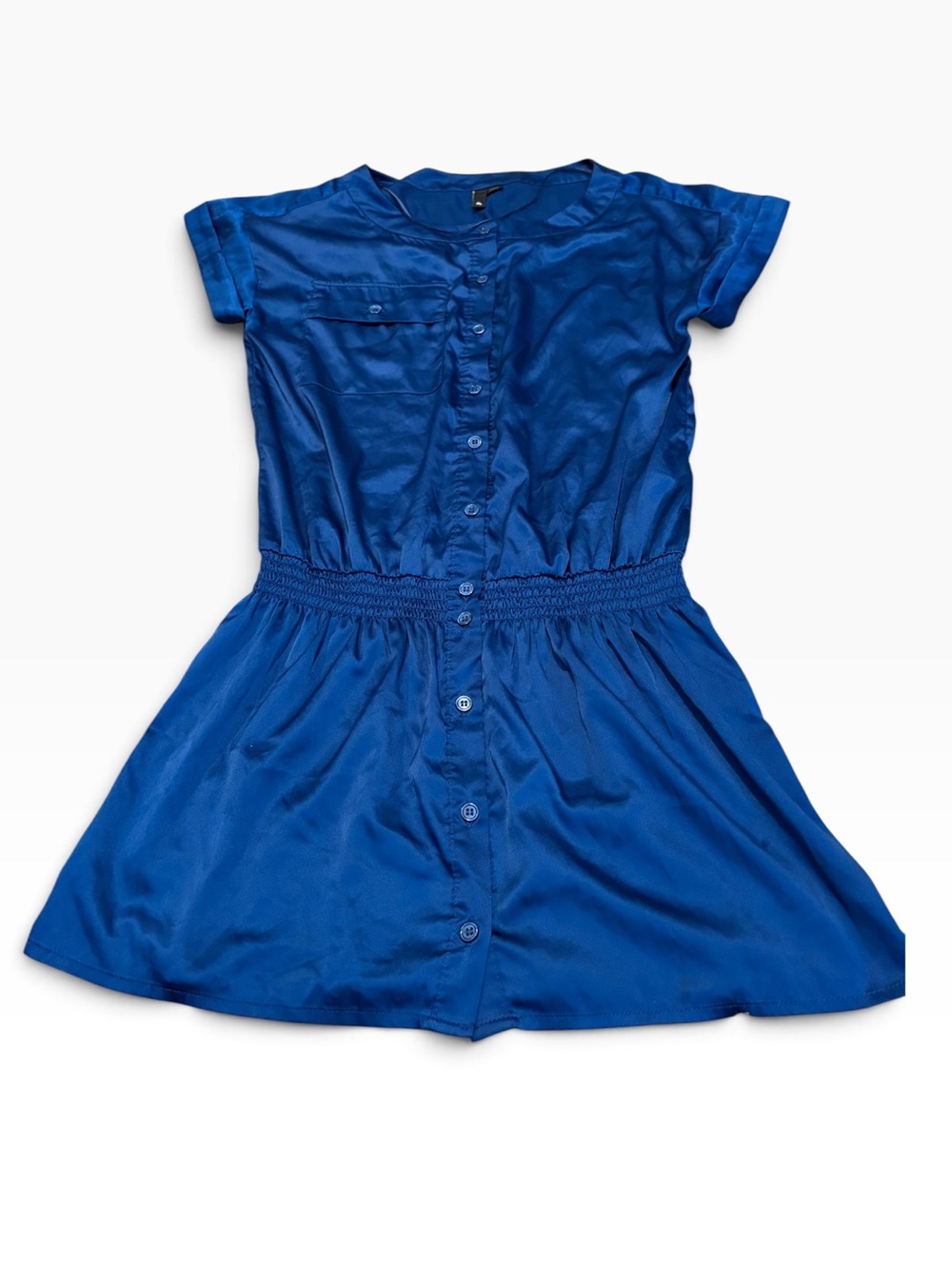 DIVIDED silky blue dress
